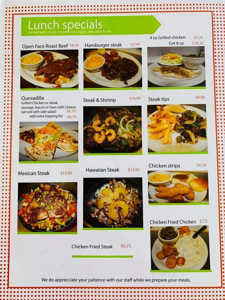 Spah Grill - Batesville, AR menu_pic