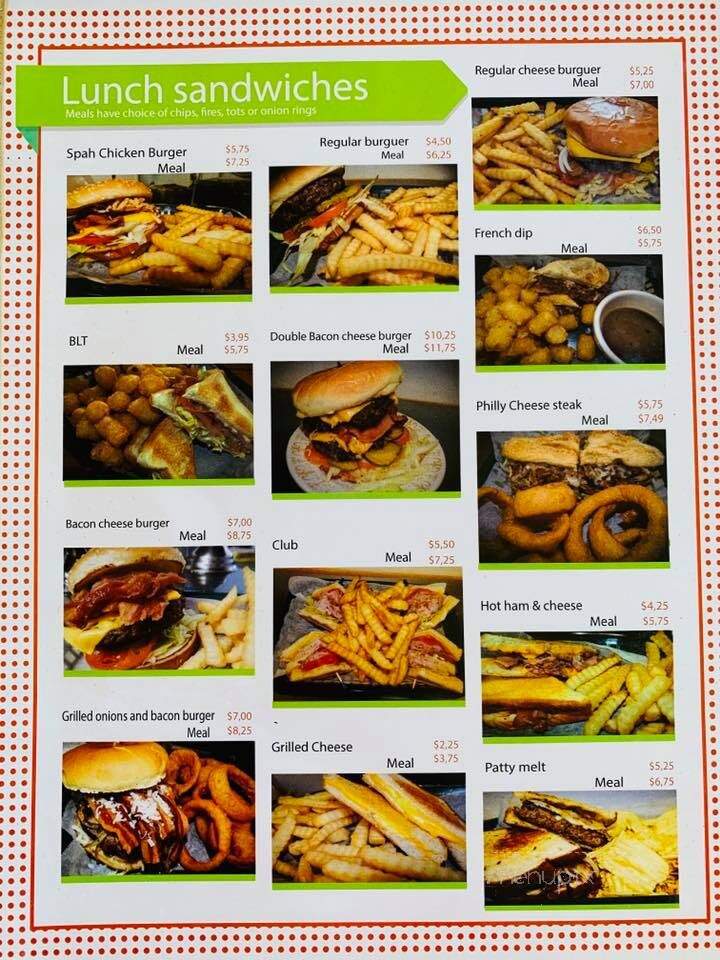 Spah Grill - Batesville, AR menu_pic