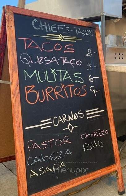 Chiefs Tacos - Whittier, CA menu_pic