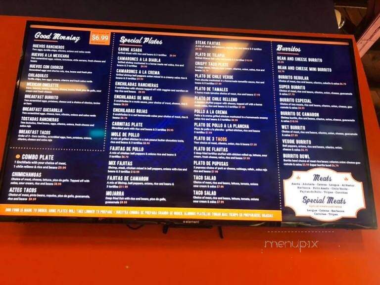 Las Reinas - Colusa, CA menu_pic