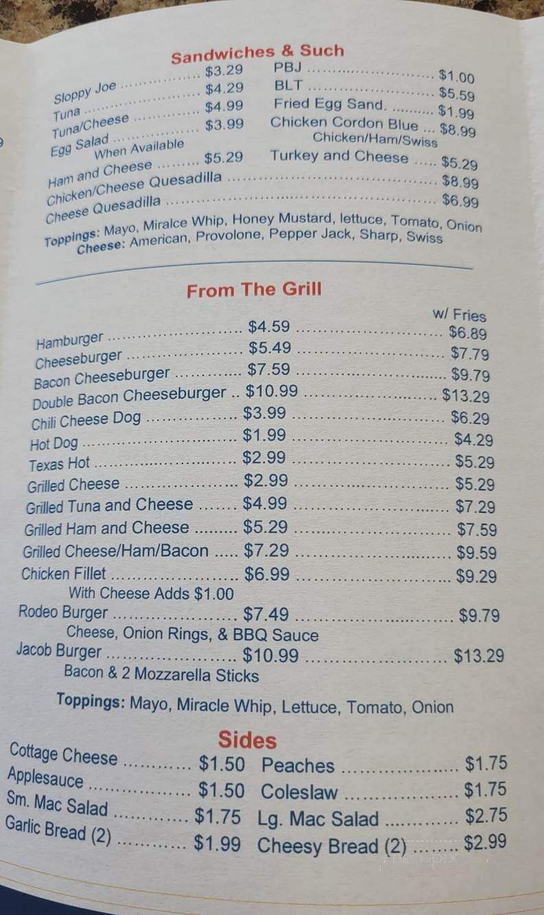 Deb's Lil Deli - West Clarksville, NY menu_pic