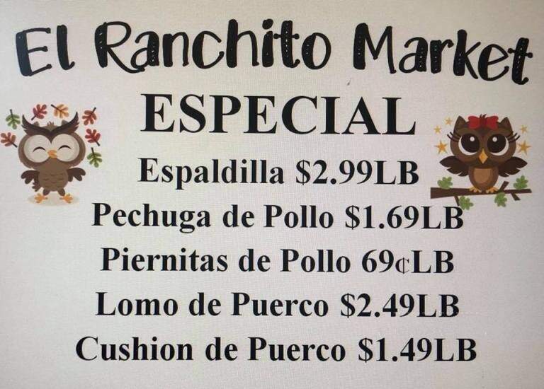 El Ranchito Market - Live Oak, CA menu_pic