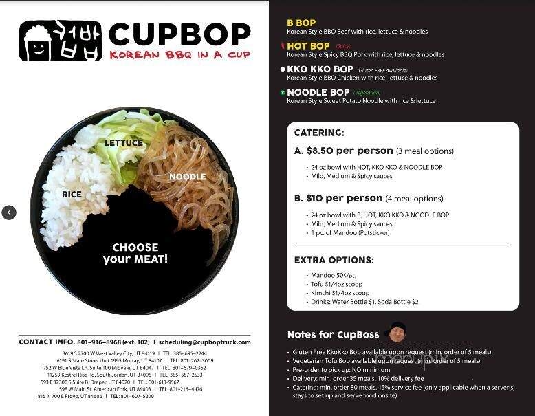 Cupbop Korean BBQ - Rexburg, ID