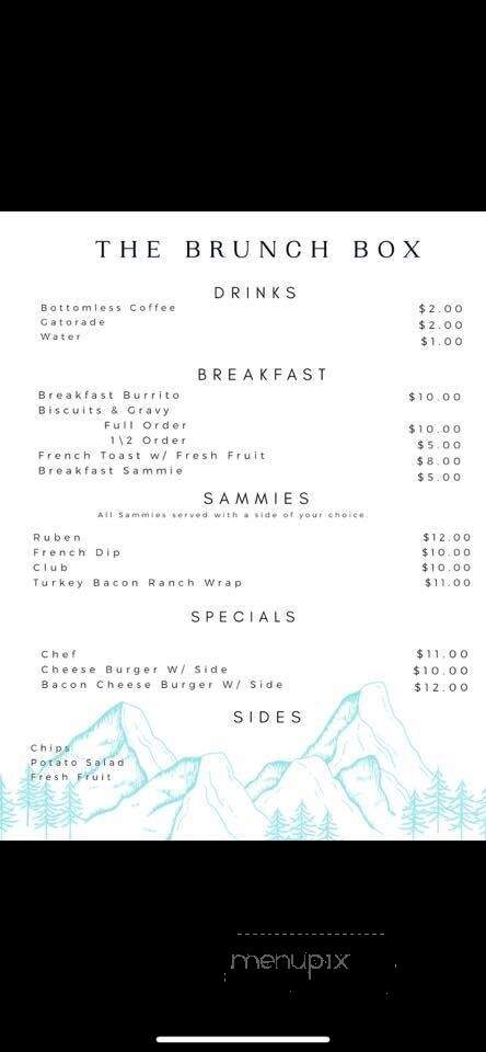 Shotgun Store & Cafe - Island Park, ID menu_pic