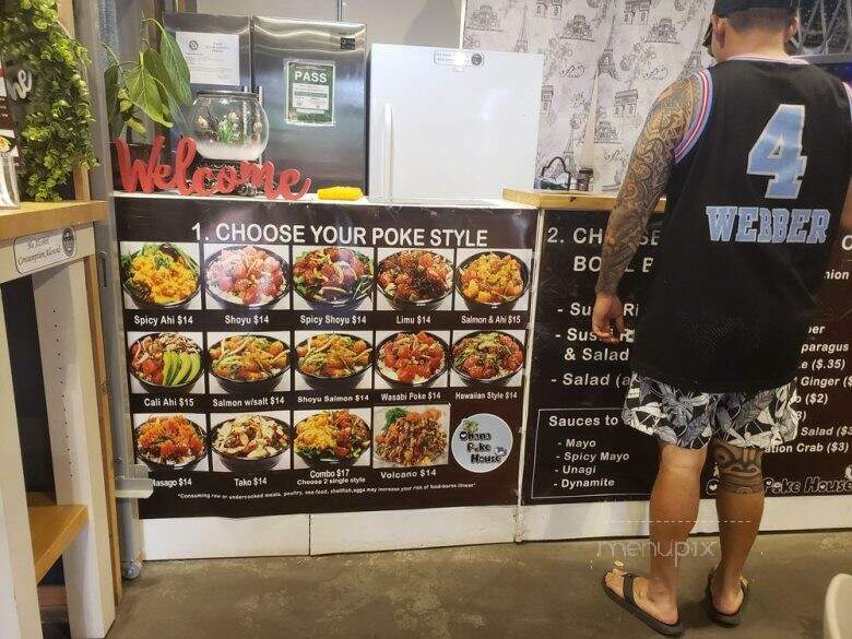 Ohana Poke House - Honolulu, HI menu_pic