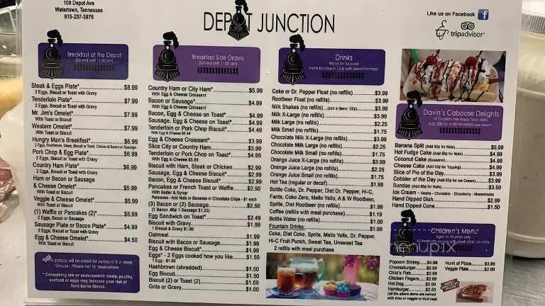 Depot Restaurant - Watertown, TN menu_pic