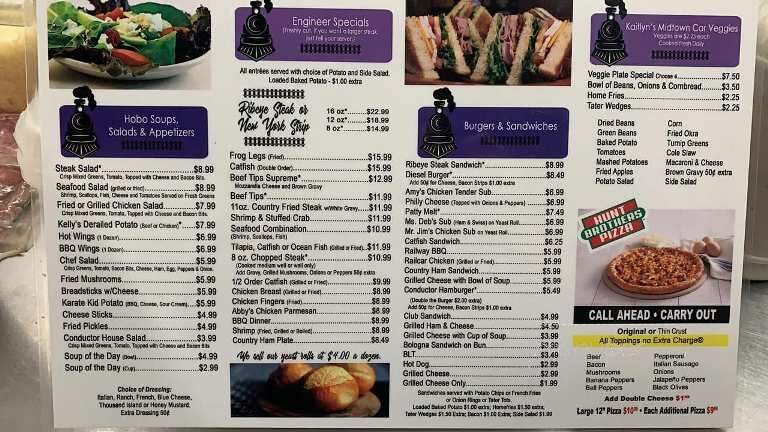 Depot Restaurant - Watertown, TN menu_pic