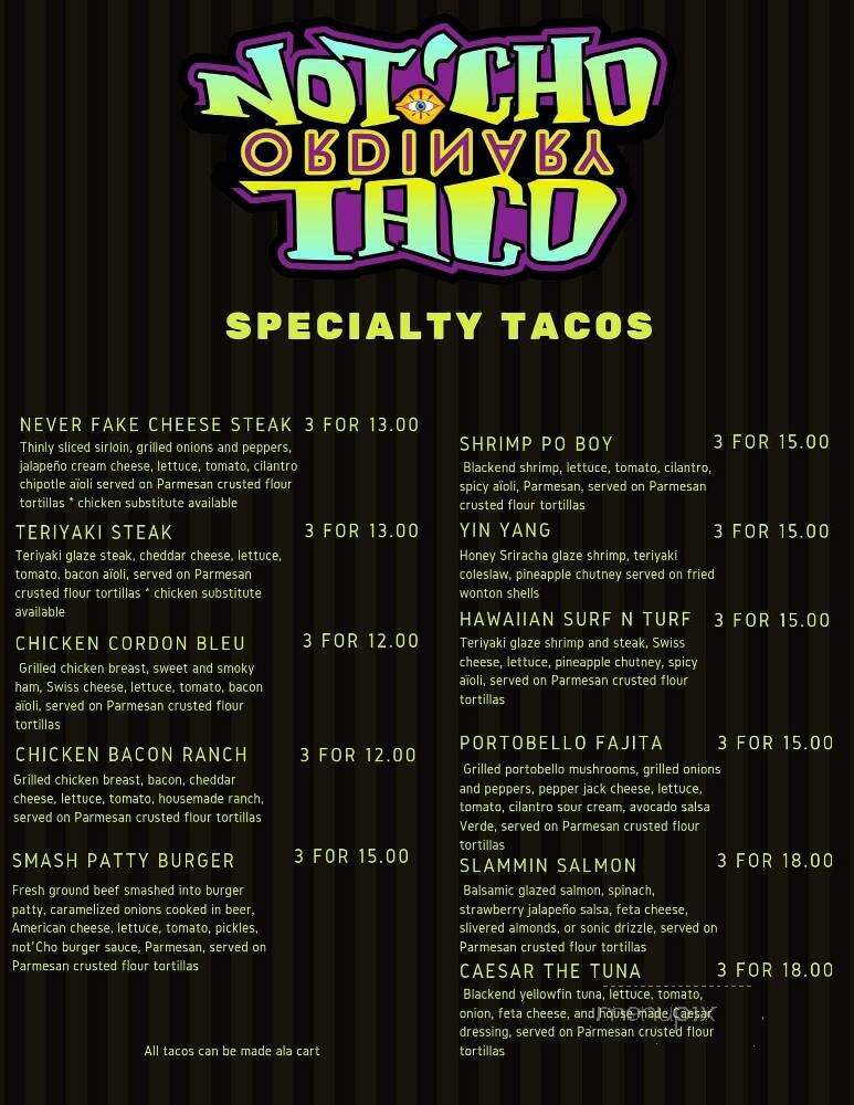 Not'cho Ordinary Taco - Springfield, MO