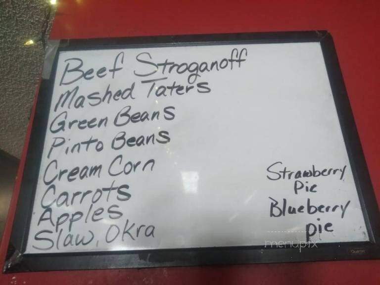 Roxie's - Woodbury, TN menu_pic