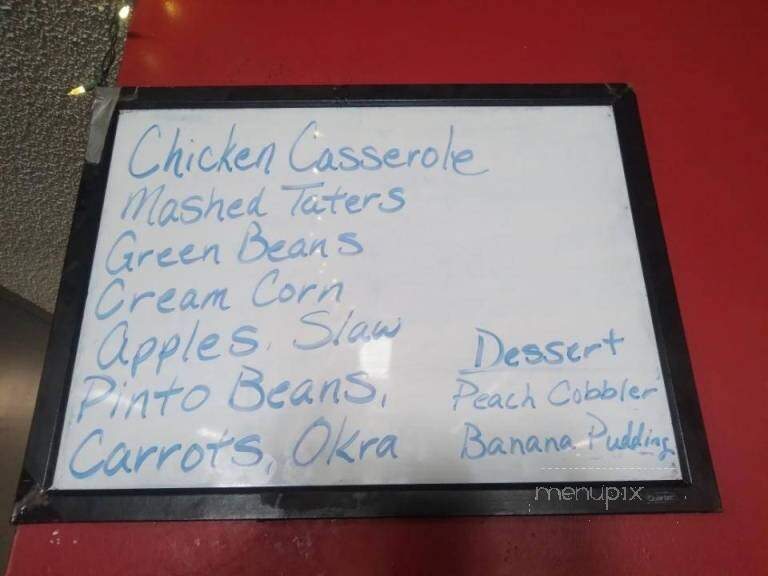 Roxie's - Woodbury, TN menu_pic