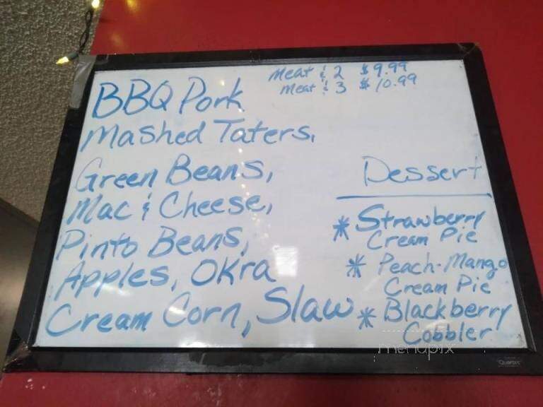 Roxie's - Woodbury, TN menu_pic