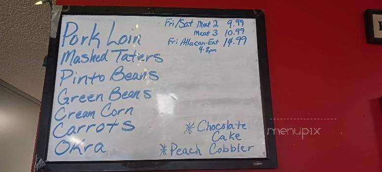 Roxie's - Woodbury, TN menu_pic