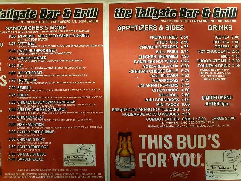 Tailgate Bar & Grill - Crawford, NE