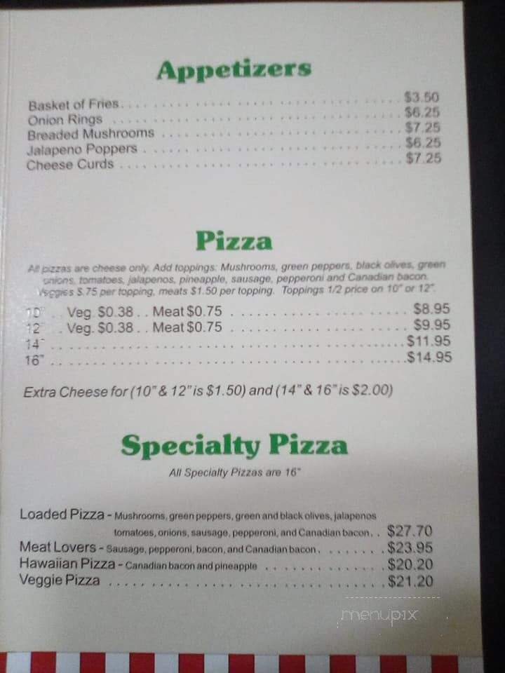 Main Street Cafe - Necedah, WI menu_pic