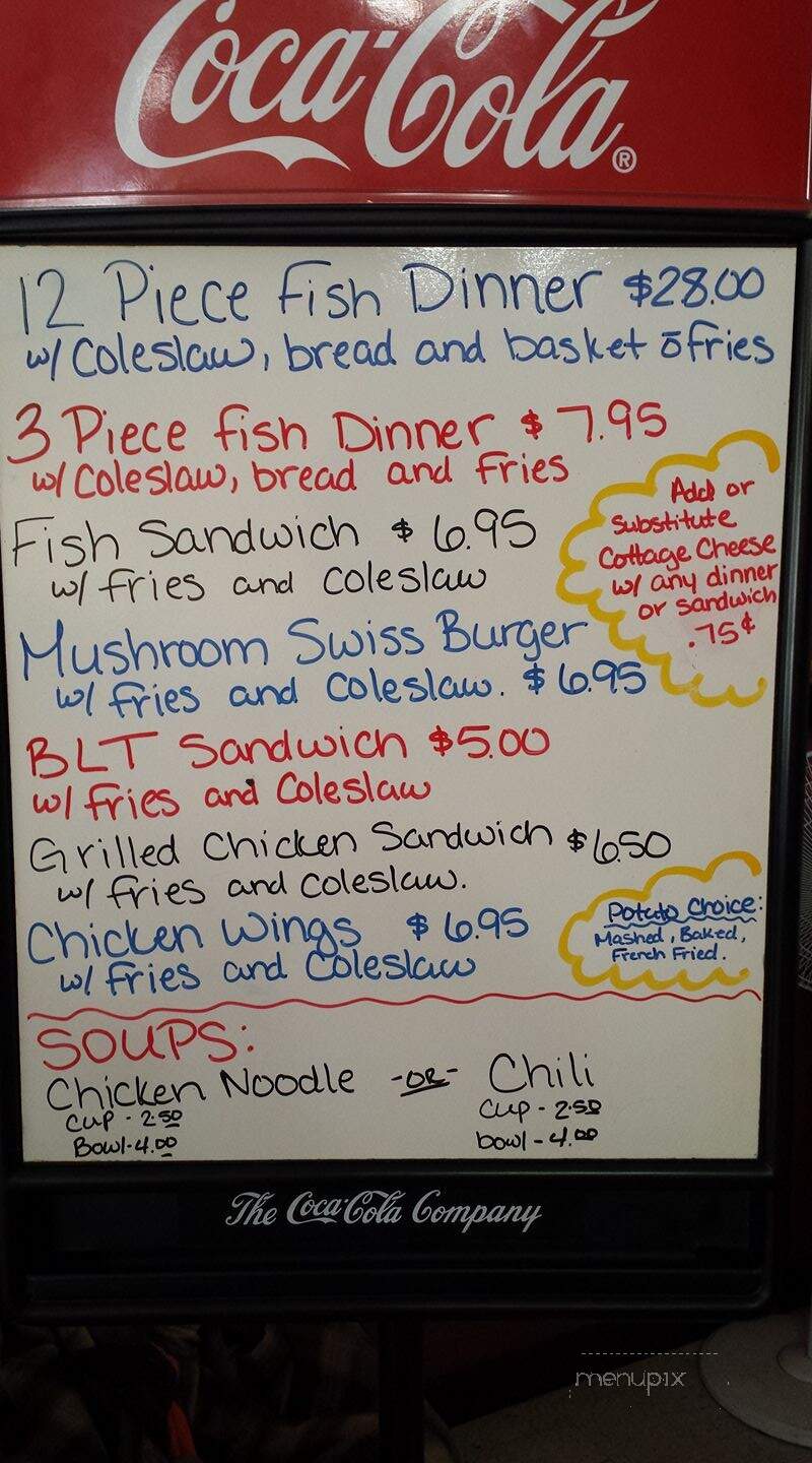 Main Street Cafe - Necedah, WI menu_pic