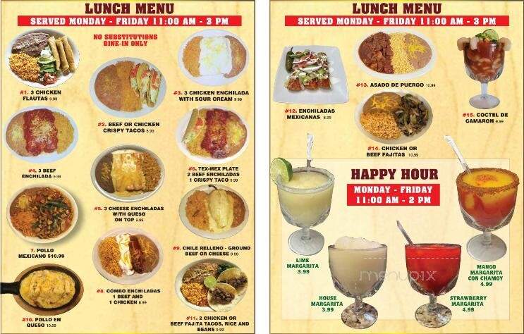 Rodriguez Mexican Grill - Crandall, TX menu_pic