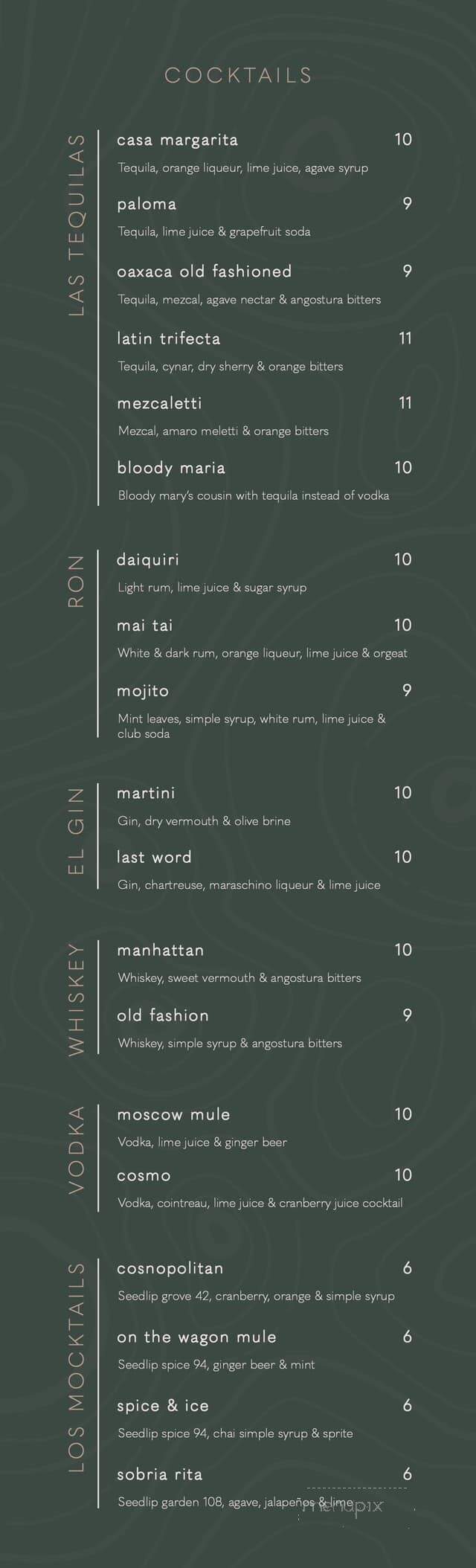 Francisco's Restaurant - Delta, CO menu_pic