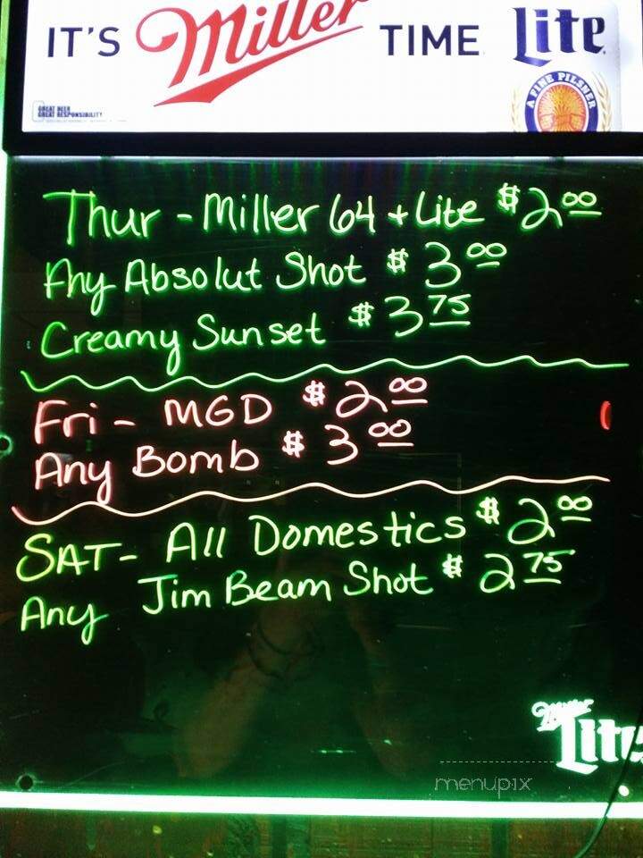 Sportsman's Tap - Hammond, IN menu_pic