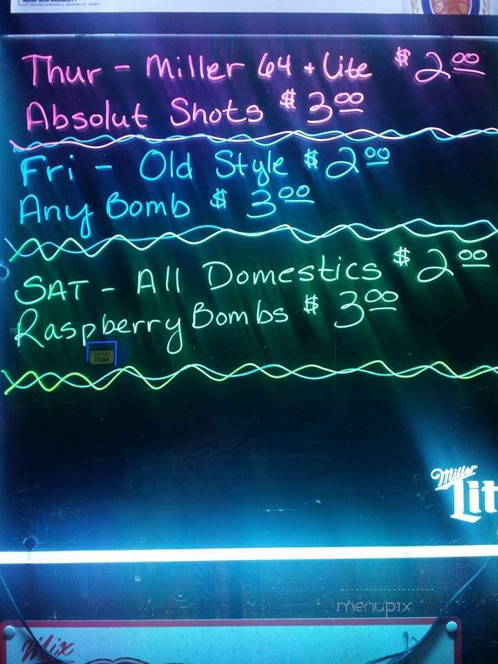 Sportsman's Tap - Hammond, IN menu_pic