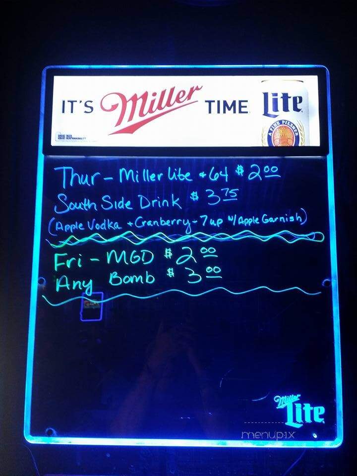 Sportsman's Tap - Hammond, IN menu_pic