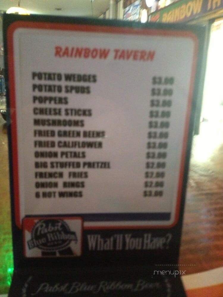 Rainbow Tavern - Vine Grove, KY menu_pic