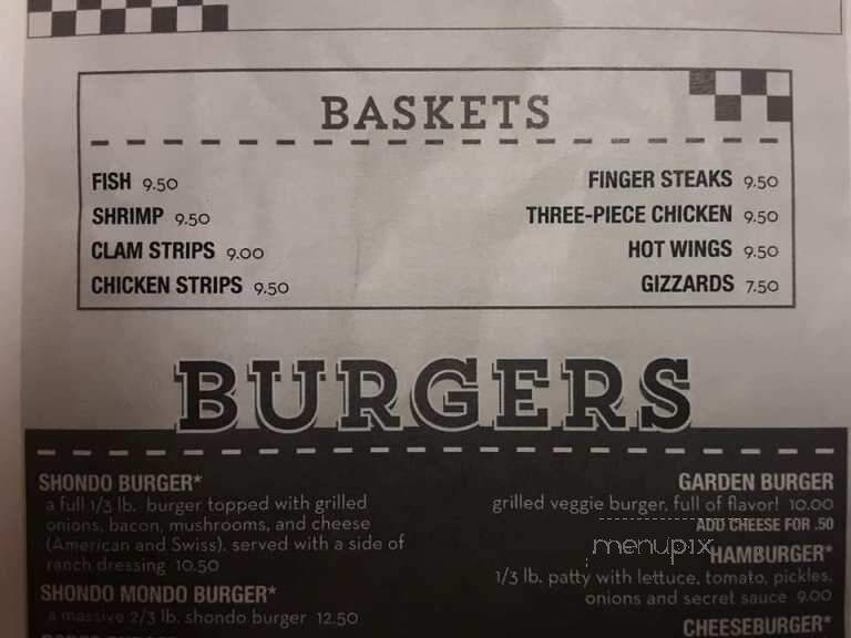 Short Horn Restaurant & Lounge - Richland, OR menu_pic