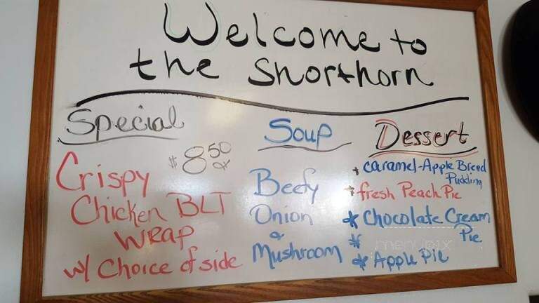 Short Horn Restaurant & Lounge - Richland, OR menu_pic