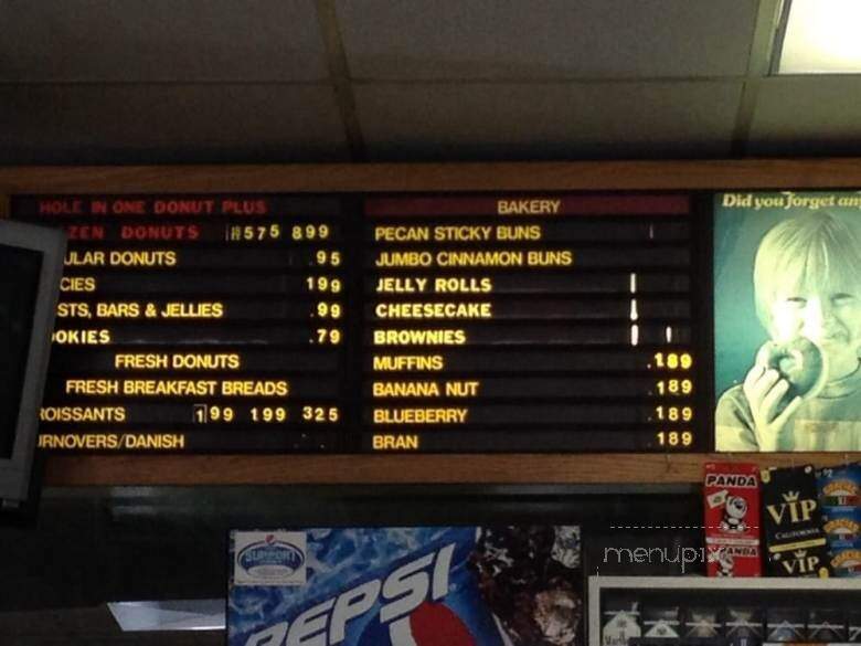 Hole In One Donut Plus - Victorville, CA menu_pic