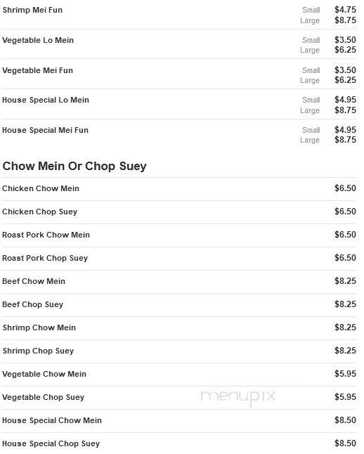 New China Buffet - Lady Lake, FL menu_pic