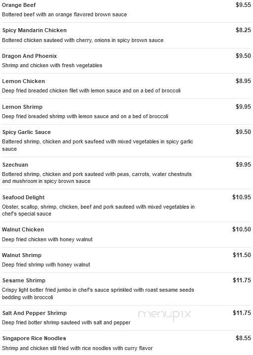 New China Buffet - Lady Lake, FL menu_pic