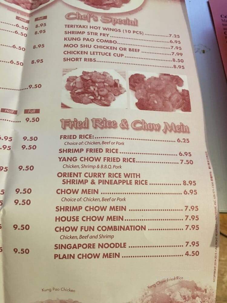 Dai-Ichi - Fresno, CA menu_pic