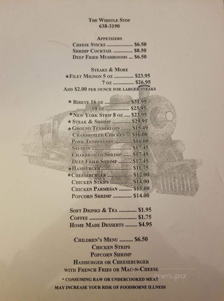 Whistle Stop of Afton - Afton, TN menu_pic