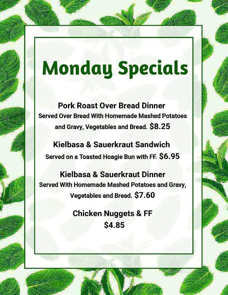 Doyles Moon Saloon - Mosinee, WI menu_pic
