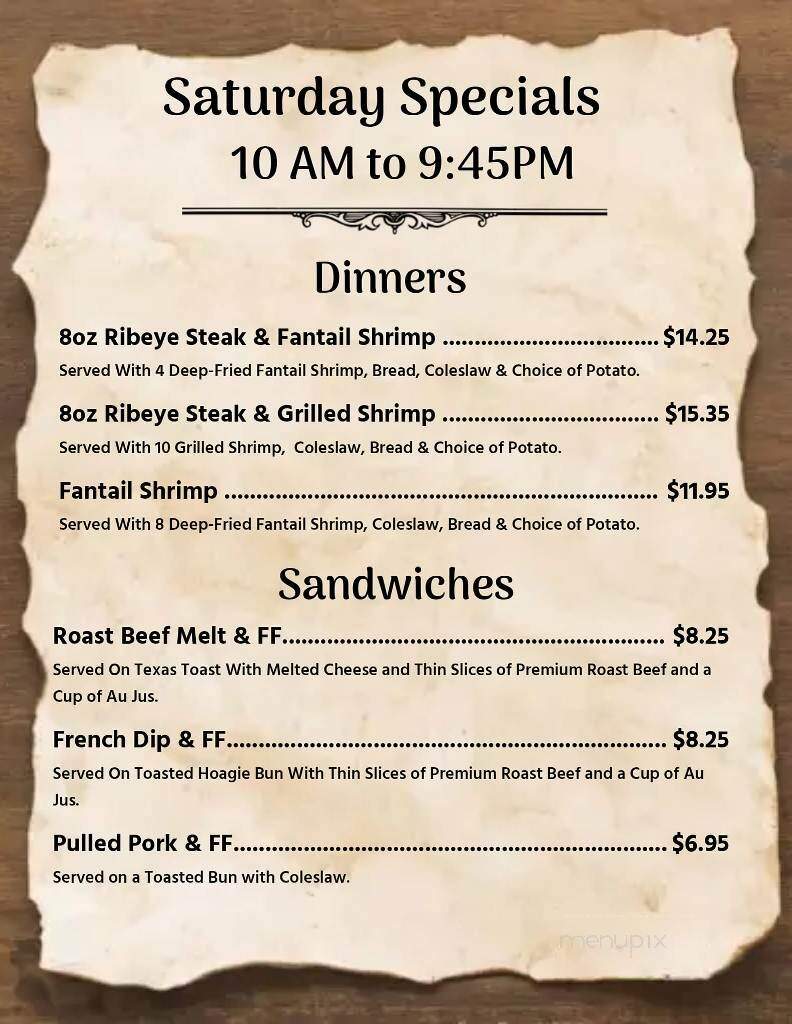 Doyles Moon Saloon - Mosinee, WI menu_pic