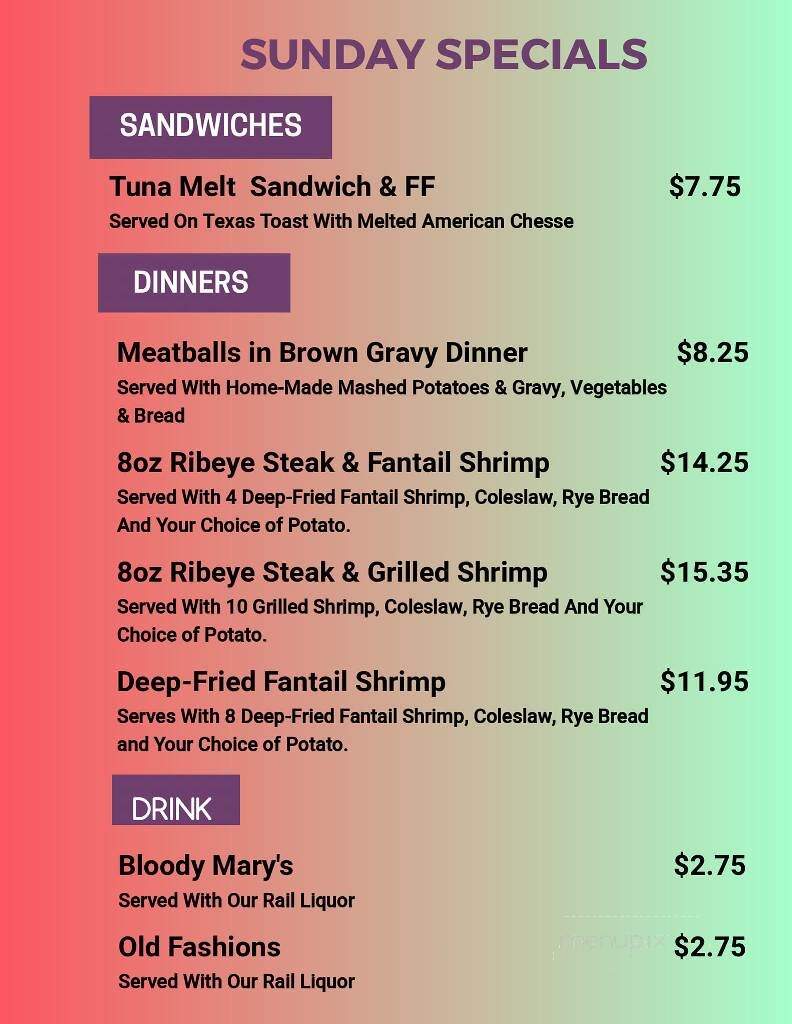 Doyles Moon Saloon - Mosinee, WI menu_pic
