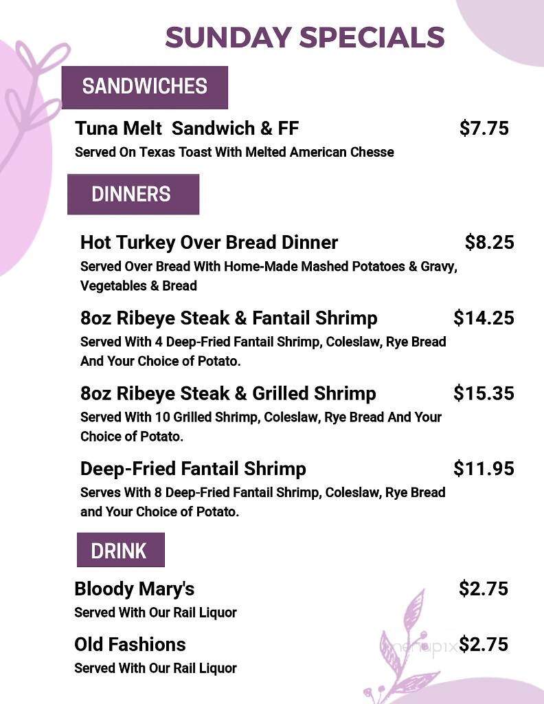 Doyles Moon Saloon - Mosinee, WI menu_pic