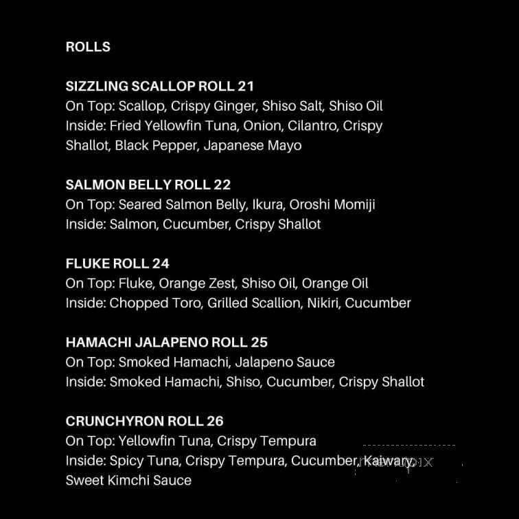 Kurafuto Restaurant - West Palm Beach, FL menu_pic