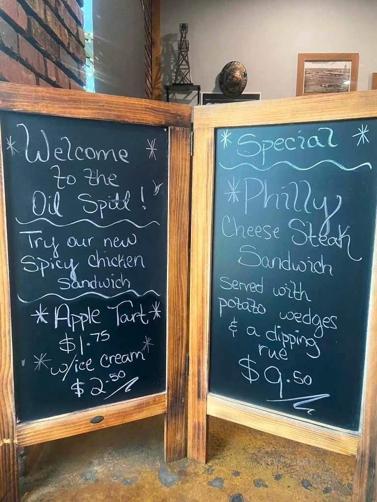 Oil Spill Restaurant - Madill, OK menu_pic