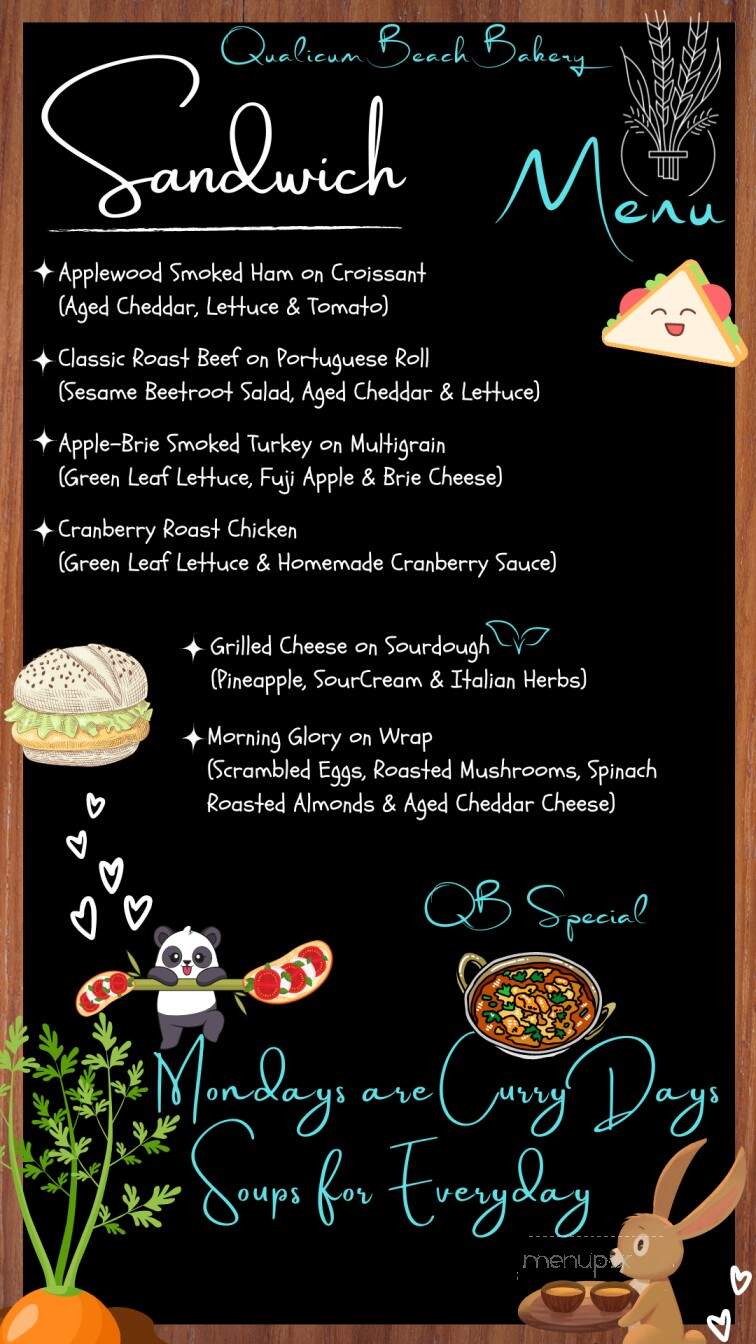Qualicum Beach Bakery - Qualicum Beach, BC menu_pic