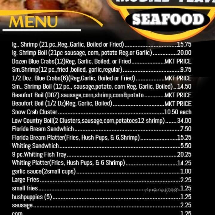 T & D Mobile Flava Seafood - Bamberg, SC