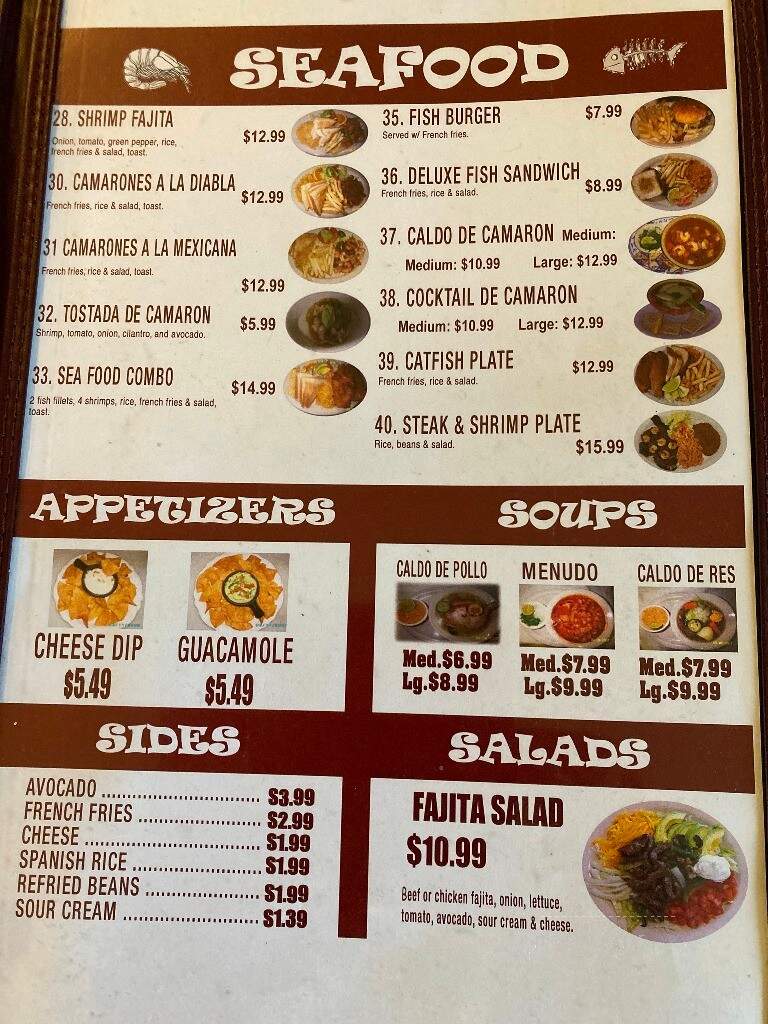 Aggies Cafe - Pleasanton, TX menu_pic