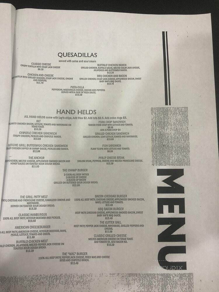 Bethune Grill - DeLand, FL menu_pic