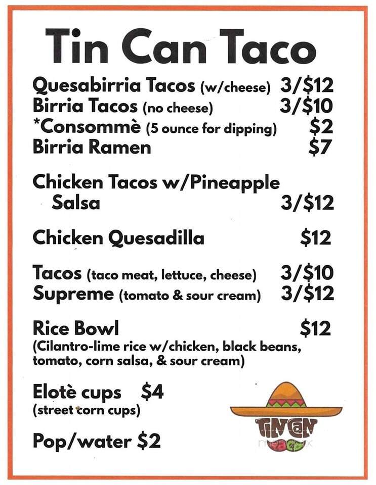 Three Bridge Brewing - Menominee, MI menu_pic