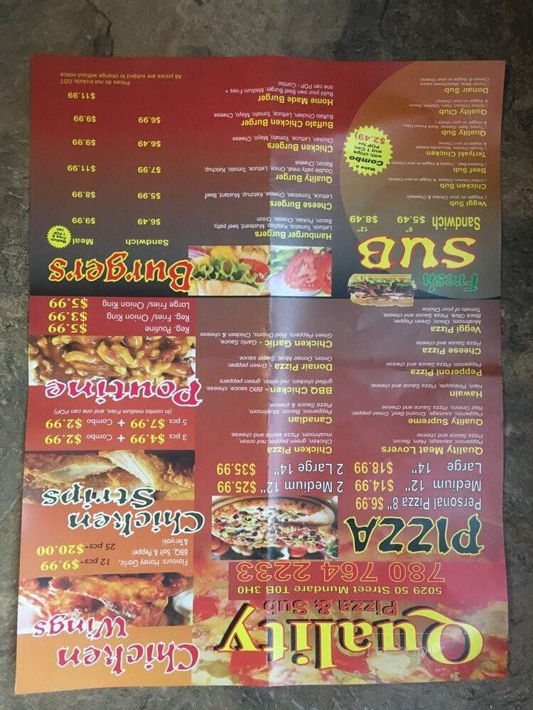 Quality Pizza & Sub - Mundare, AB