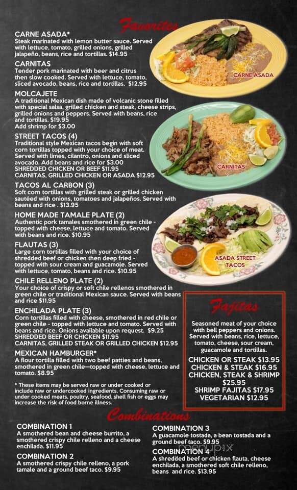 Los Dos Garcia's - Johnstown, CO menu_pic