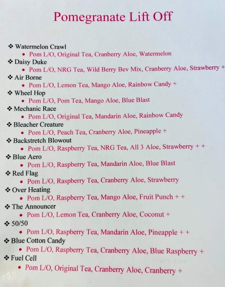 Blaze Nutrition - Sherman, TX menu_pic