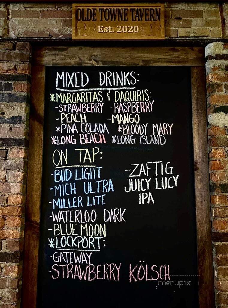 Olde Towne Tavern - Tuscarawas, OH menu_pic