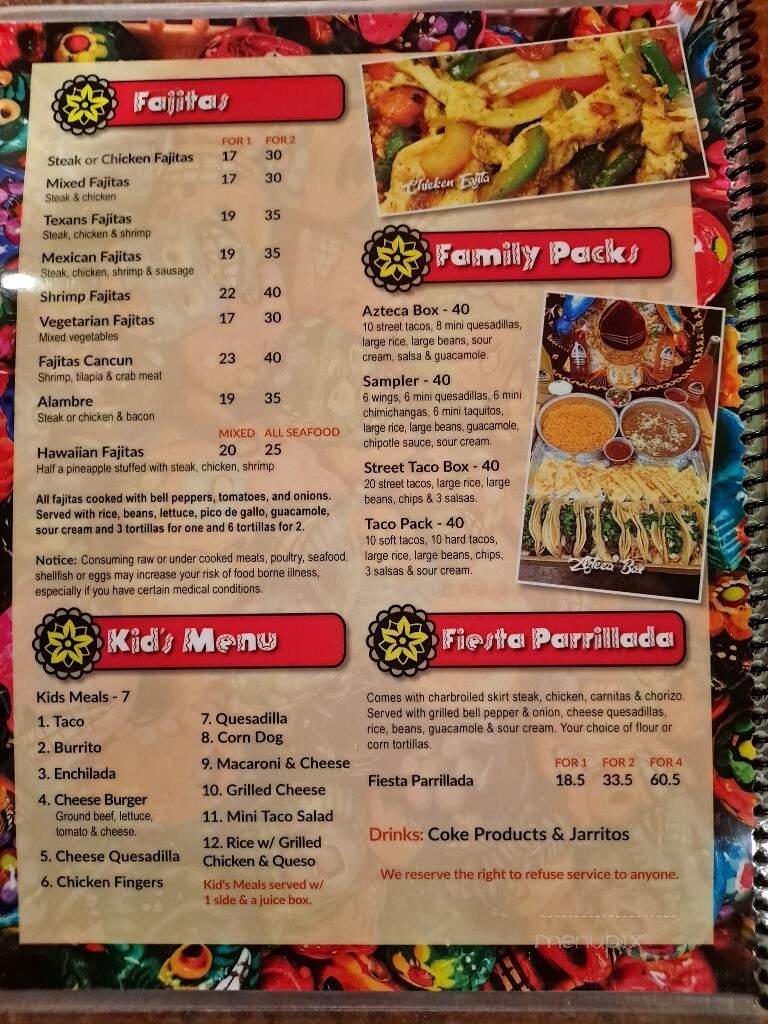 Taco Inc Mexican Bar and Grille - Warren, PA menu_pic