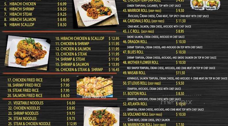 Kasabi Hibachi Sushi and Ramen - Warrenton, MO menu_pic