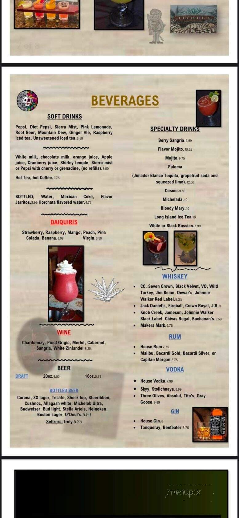 Casa Jalisco - Ellsworth, ME menu_pic